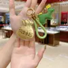 Colgante de Bolsa de la Suerte Estilo Nuevo, Colgante de Oro Puro que Atrae la Riqueza, Cadena para Teléfono, Llavero, Colgante para Coche, Regalo Souvenir, Venta al por Mayor