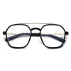 2026 Óculos de Metal com Lentes Anti-Luz Azul de Viga Dupla, Modernos e Descolados, Óculos para Miopia da Moda, Óculos Retrô Lisos para Jovens