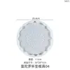 Molde de Resina de Cristal DIY Amapola Patrón Mandala Posavasos Decoración de Mesa Molde de Silicona Venta al por Mayor en Stock