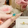 Anel de Pedra Preciosa Dourado Elegante Vintage Camélia Prata S925 Exquisito Brilhante Estilo Luxo Leve Colar e Brincos