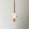 Ouvi dizer que as folhas de bordo são a confissão mais quente do outono~Corrente de Suéter Simples e Versátil Vermelha Acessório Pingente de Alto Padrão