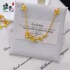 Tienda de Oro Mismo Estilo Arena Dorada Diseño de Nicho Cadena de Hojas Exuberantes Moda para Mujer Cadena de Clavícula de Lujo Ligero Joyería de Alta Gama