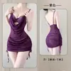 Lencería sexy de Fan Lei con tirantes, lencería erótica, camisón de encaje para mujer fácil de quitar, uniforme de puro deseo, vestido ajustado con push-up 1074