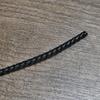 Pulseira de Couro Genuíno Enrolada na Borda Fio de Cordão de Couro 2mm/3mm/4mm/5/6mm com Contas Cordão de Couro Vintage Corda Trançada