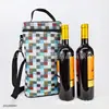 Bolsa de Vino Tinto de un Solo Hombro Bolsa de Vino de PU Bolsa de Regalo para Dos Botellas Fábrica de Bolsas de Vino de Cuero