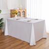 Mantel largo transfronterizo para mesa, mantel para mesa de comedor de sala de conferencias de negocios de hotel, mantel rectangular de satén, venta al por mayor directa de fábrica