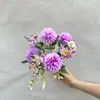 Buquê de Jasmim-da-China de 4 Cabeças Flores Artificiais de Alta Qualidade Realistas Flores Artificiais Decorativas Decorações de Flores Artificiais para Casa Sala de Estar Transfronteiriço