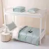 Nuevo Modelo 2026 Juego de Cama de Seda Helada de Cuatro Piezas, Color Sólido, Lavado, para Cama Individual de Dormitorio Estudiantil, Incluye Sábana y Funda de Edredón, Juego de Cama de Tres Piezas