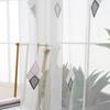 Keqiao Nueva Ruta de la Seda Suministro Directo de Fábrica Cortina Moderna Simple Pantalla de Ventana Blanca Tela de Gasa Bordada Diamante Venta al por Mayor