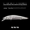 Isca de Afundar para Arremesso de Longa Distância, Corpo em Branco de Minnow Flutuante, Sistema de Mosca Morta, Corpo de Isca Minnow Transparente que Flutua no Lugar Atacado