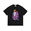 Camiseta BAPE Verão Camuflada Unissex Manga Curta Gola Redonda Estilo Japonês Tendência