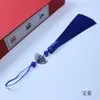 Novo Estilo Chinês Ventilador em Forma de Borla 12cm Acessórios Antigos para Vestido Pressionar Aba Caixa de Presente Cordão Saco DIY Marcador de Livro Colocação Espiga