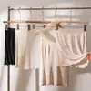 Pantalones de Seguridad de Seda de Verano para Mujer con Hilo de Onda Falda Antideslizante Base de Camisón Cómodos y Transpirables
