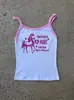 Camisola de Chica Hot Millennial con Estampado de Unicornio Verano Dulce Chica Ribete de Color Contrastante Ajustado Top Corto para Mujer