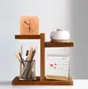 Estantería de madera multicapa exclusiva transfronteriza para entrada, estantería de almacenamiento de madera maciza para cosméticos de dormitorio, estantería de madera de escritorio