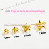 5Mm7Mm10Mm12Mm Estrela de Cinco Pontas Garra Prego Grampo de Cabelo Feito à Mão DIY Rebite Metal Roupas Sapatos Acessórios para Bolsa