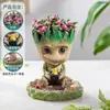 Suculentas, Cactos, Plantas Pequenas em Vasos, Cacto Groot, Decorações de Mesa no Escritório, Plantas Verdes Fáceis de Cultivar para Pessoas Preguiçosas