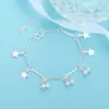 Venta al por mayor del fabricante Nueva Moda Fresca de Tendencia Joyería de Celebridad de Internet para Mujeres, Pulsera de Doble Capa con Efecto Arena Planeta Soñador Chapada en Plata