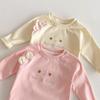 Linda Camiseta para Niñas de 0 a 5 Años, Izquierda y Derecha Pequeñas, Diseño de Orejas con Bloques de Color Color Bebé de Primavera, Camiseta Base Súper Adorable, Ropa de Primavera Moderna para Bebés