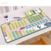Mouse Pad, Mouse Pad de Teclado com Alfabeto Pinyin de Desenho Animado Grande, Pad de Mesa de Escritório, Pad de Mesa de Computador, Pad de Tabela de Multiplicação, Resistente a Manchas