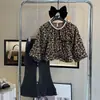 Conjunto de Roupa para Boneca Infantil 2026 Outono Novo Estilo Coreano Infantil Estiloso Bebê Doce Manga Longa Jeans Calça Flare Conjunto