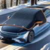 Venta Caliente de Invierno Cubierta de Nieve para Coche Cubierta Media Anti-Nieve Anti-Congelante de Invierno Cubierta de Coche Protección Solar para Parabrisas Cubierta de Nieve Magnética