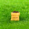 Paisaje en Miniatura Creativo Lindo Oso Cafetero Muñeco Caja Ciega DIY Accesorios de Decoración Adornos Pequeños para Coche Escritorio