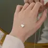 Colar Quadrado de Pérola em Formato de Coração para Mulheres Prata de Lei S925 Luxo Leve Elegante Design de Moda Corrente Irregular de Clavícula de Alta Qualidade