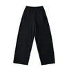 Novedad Otoño e Invierno Pantalones Ajustados de Cintura Estrecha Curvos Banana Cónicos Estilo Perezoso Gruesos Casuales Sueltos con Cordón Pantalones de Chándal Grises