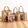 Bolsa de compras de lona de fábrica bolsa de almacenamiento ropa de publicidad creativa bolsa de algodón compras bolsa de lona portátil