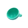 En stock Brocha de Maquillaje Multicolor Tazón de Lavado de Silicona Maruko Estuche para Lápiz de Cejas Almohadilla de Lavado Herramienta de Limpieza de Maquillaje de Belleza Portátil