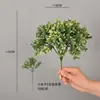 Plantas verdes artificiais, grama decorativa, pequena grama ornamental, citronela, buxo, materiais para arranjos florais, folhas de Milão para paisagismo de árvores