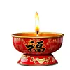 Latas de hojalata para velas de lámpara de mantequilla Fuwang en stock para santuarios budistas, ofrendas al Buda, dios de la riqueza, velas de la fortuna, venta al por mayor de latas de hojalata