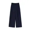 Calça Longa Casual Estilo Nacional para Homens 2026 Verão Nova Cor Sólida Leve Respirável Calça Yamamoto Tamanho Grande Reta Solta Calça Longa
