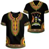 Camiseta Casual Masculina de Manga Curta com Bandeira e Emblema Nacional de Uganda Impressa em 3D Venda Direta da Fábrica Fornecimento para Exportação