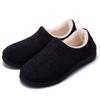 Sapatos femininos confortáveis de espuma de memória com cadarço, forro de lã quente, tudo em algodão, com sola de borracha