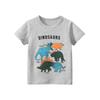 27Kids Ropa Infantil Estilo Coreano Verano 2026 Modelo Nuevo Camiseta de Manga Corta de Dibujos Animados para Niños Dinosaurio Manga Media Venta al por Mayor