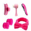 Faixa de Cabelo para Lavar o Rosto Personalizada, Faixa de Cabelo, Faixa Larga, Pulseira de Pulso, Faixa para Lavar o Rosto, Conjunto de Faixas para Lavar o Rosto Atacado