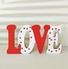 Venta caliente transfronteriza de madera para el Día de San Valentín, confesión, ambiente romántico, decoración, tablero de densidad, letras de madera, artesanías, decoración de tarjetas de presentación