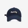 Gorra de Béisbol de Algodón Puro, Estilo Coreano Primavera y Verano, Bordado 3D de Letras, Circunferencia de Cabeza Grande, Gorra de Visera Versátil, Moderna, Sombrero para Adelgazar el Rostro
