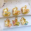 Tienda de oro con accesorios de oro para hacer tú mismo colgante de unicornio de ensueño pulsera collar femenino juguetón lindo enviar a novia