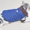 Ropa para mascotas gato perro otoño e invierno que oso teddy chaleco abrigo acolchado de algodón con anillo de tracción cuello de piel forrado de lana cálido grueso