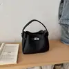 Bolsa balde retrô de nicho estilo coreano transfronteiriça para mulheres, nova bolsa de ombro casual versátil 2026, bolsa de mão, bolsa transversal