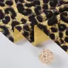 Tela de terciopelo con estampado de leopardo personalizada por el fabricante, poliéster, para ropa de otoño e invierno, terciopelo engrosado, tela impresa digitalmente