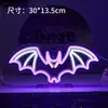 Luzes de neon LED de Halloween, iluminação de atmosfera para cenas de bar, decorações em formato de abóbora, luzes decorativas criativas com tema de fantasma