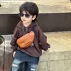 Nueva Bolsa Infantil de Piel Sintética para Niños y Niñas Estilo Coreano Moda para Bebés Bolso de Pecho Monedero de Moda Bolso de Cintura para Niños