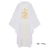 Moda de Halloween Transfronteriza Bata Bordada Disfraz de Cosplay Monje Orante Holgado Talla Grande Atuendo para Performance de Escenario Cosplay