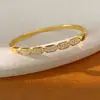 Pulseira com fecho hexagonal de zircônia banhada a ouro 18K real, personalizada, moderna, com toque de luxo, joia de nicho de luxo leve