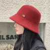 Nuevo Sombrero de Peluche Otoño Invierno Sombrero de Cubo para Mujer Sombrero de Cubeta Cálido Sombrero de Cubo Versátil Casual Sombrero de Ala Ancha Estilo Coreano para Mujer