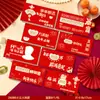 Sobre Rojo Hueco de Año Nuevo 2026 Festival de Primavera Divertido Bolso de Año Nuevo Personalizado Ritual Caja de Regalo de Sobre Rojo Año del Caballo